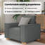 Canapé vidaXL gris foncé tissu 23,6 po-57956710-57956711