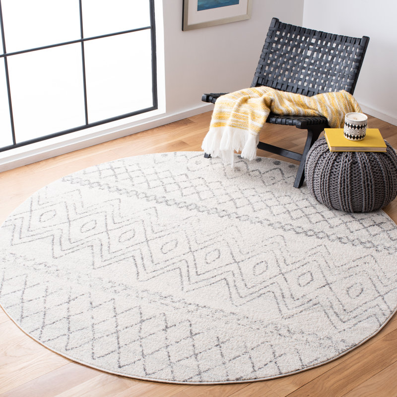 Sepulveda 700 Performance Geometric Rug, Round 6'7"
