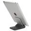 M&T Displays Foldable Universal Phone Stand – Grey-Black Adjustable Desktop Holder for 5–7 Inch Smartphones, Tablets, iPads, E-Readers – Portable Non-Slip Foldable Design for Home, Office, or Business