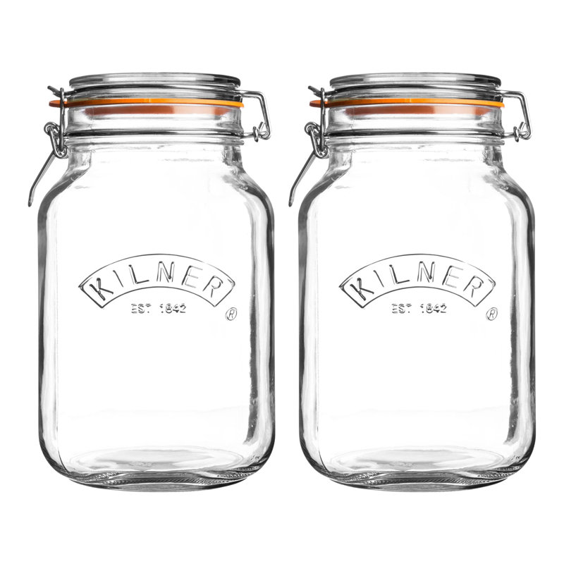 Kilner clip top square jar, 1.5L, 2