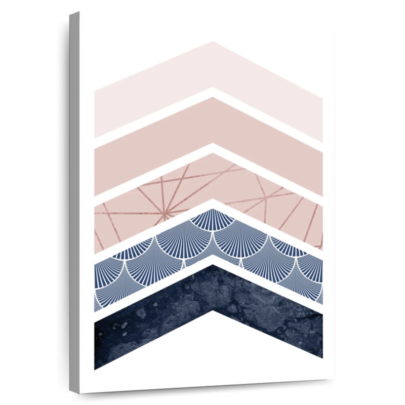 Avery Pink Navy I, 30" H x 20" W