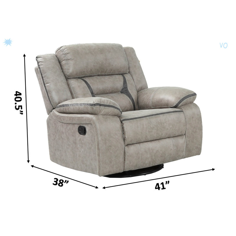 Chaise rembourrée en similicuir au fini gris