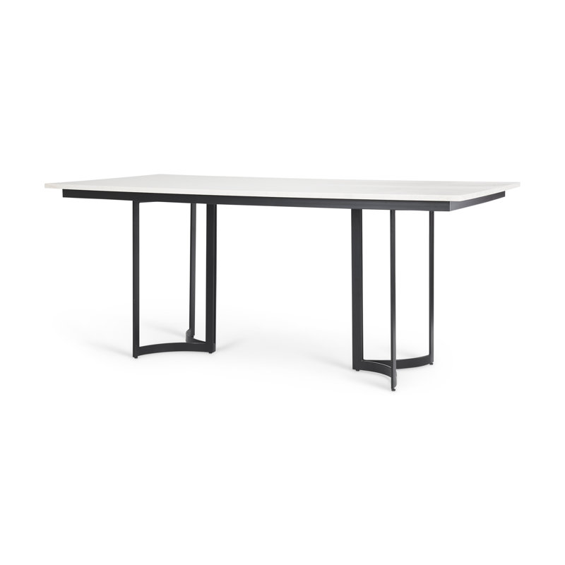 Table de salle à manger à piédestal en fer 35 po Wainwright