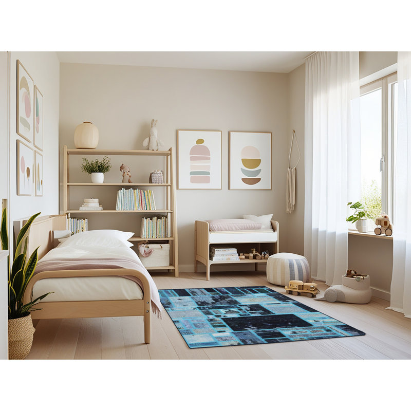 Abstract Indoor Rug, Rectangle 4' x 6'