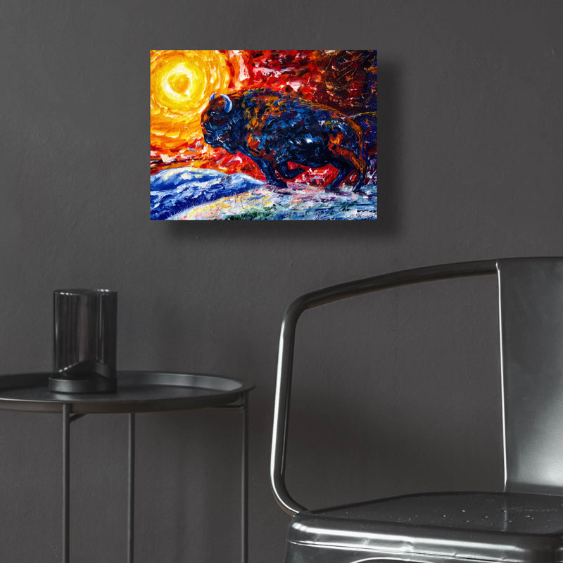 «Wild The Storm» par Lena Owens, H 12 po x l 16 po x P 0,13 po