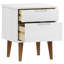 Revis Bedside Cabinet 40X35x48 Cm Solid Wood-253750534