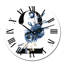 Art floral avec numéro deux II - Horloge murale traditionnelle-1802592707
