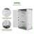 4.3 x 2.5 ft Resin Vertical Tool Shed, Waterproof Outdoor Storage Cabinet with Metal Shelf and Floor