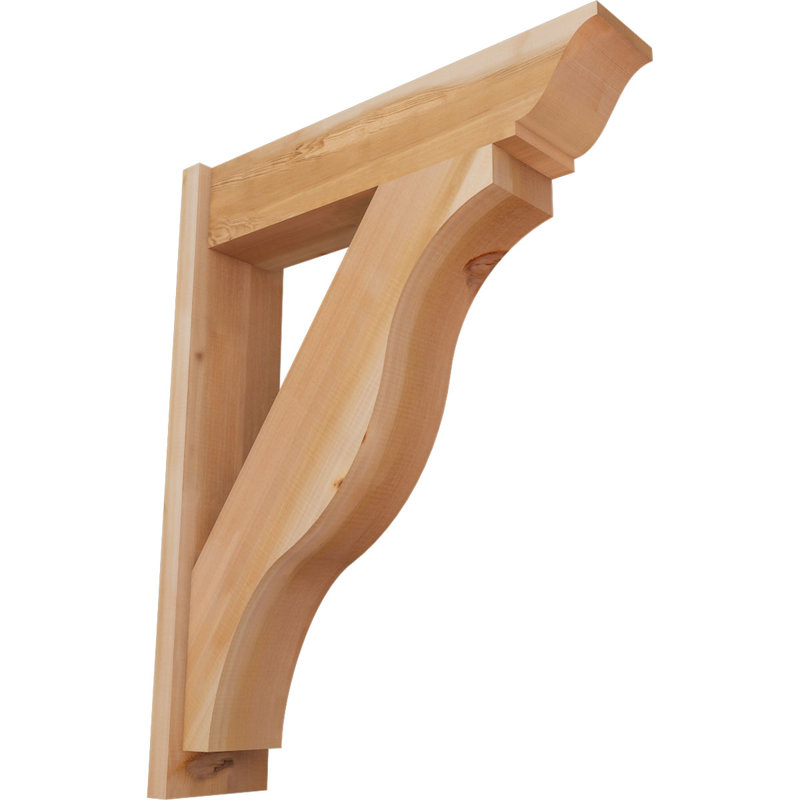 Persienne Funston traditionnelle, Cèdre rouge occidental l 7 1/2 po (lisse), P 30 po x H 38 po