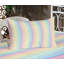 Ambesonne Pinstripe Fitted Sheet & Pillow Sham  Set,  Multicolor-106797309
