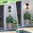 4-Light 22.6 In. Black Outdoor Wall Lantern Sconce-2064201025