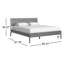 Lit plateforme en bois massif Benicio-754249297