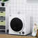 Homcom 3.22 Cubic Feet Portable Clothes Dryer with 5 Drying Modes in White