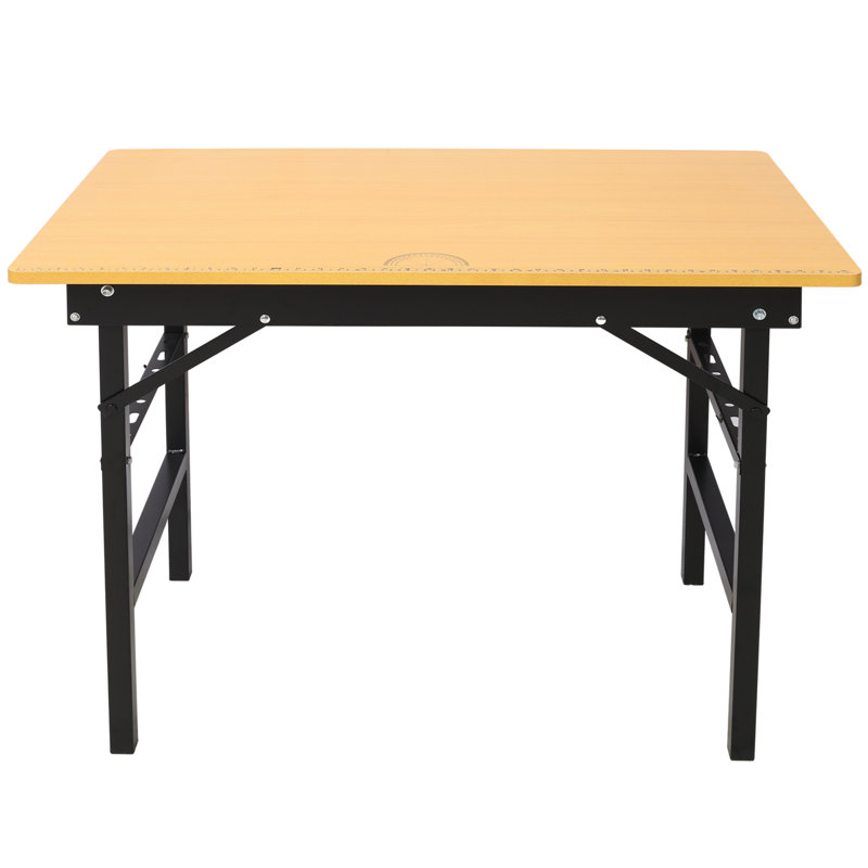 Table de travail portable pliante avec ruban à mesurer et détecteur d'angle (sans les chaises de bureau)