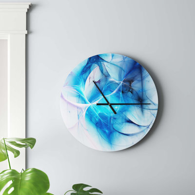 Blue Nebula Star - Modern Wall Clock