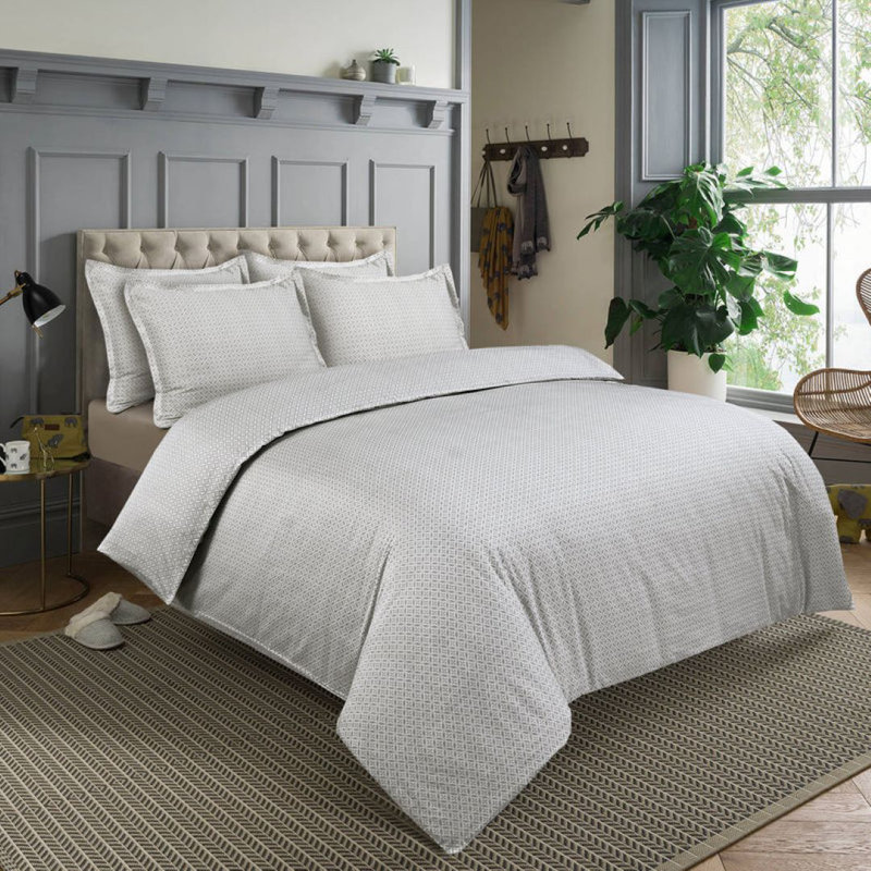 Aura Home Florence Duvet Set, Twin Bedspread/Duvet Cover/Insert + Fitted Sheet