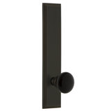 Grandeur Carré Tall Plate Passage with Coventry Door Knob