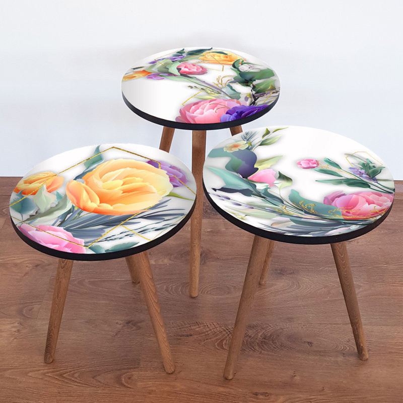 Tables gigognes 3 pieds Rosalinda
