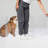 Low Zig Zag Wall Mounted Clear Pet Gate-111333925-111566483