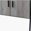 Meuble télé 4 portes en chêne gris et noir