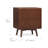 Modern 2-Drawer Nightstand with Push-Open Fluted Fronts & Deep Bedside Storage for Bedroom-250608340