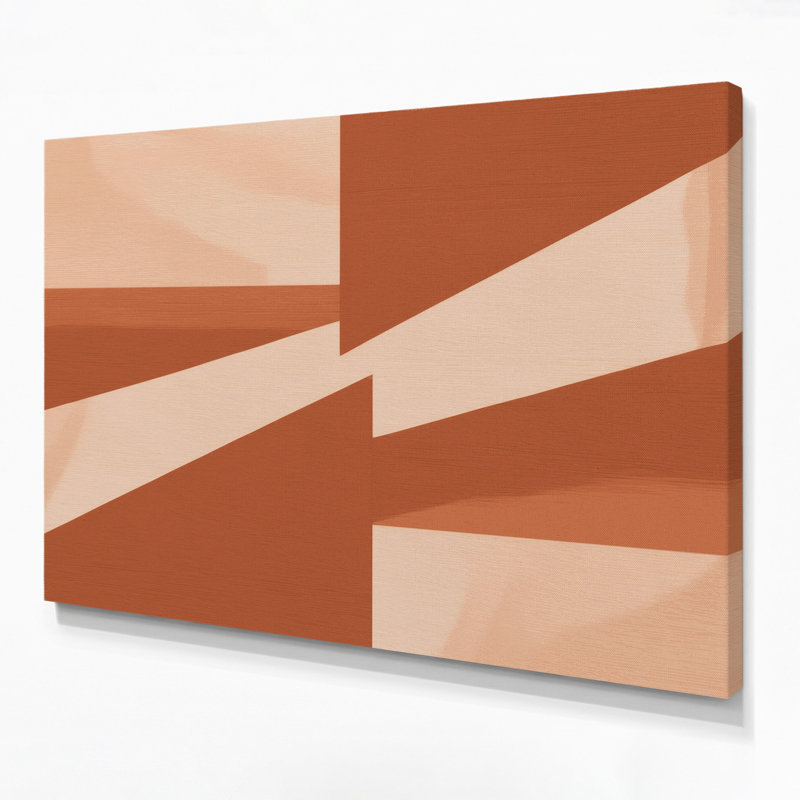 Minimalisme 27, art mural sur toile beige, H 16 po x l 20 po