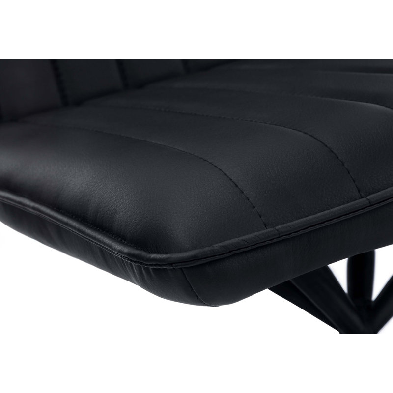 Chaise de salle à manger, ensemble de 2, latérales, rembourrées, cuisine, salle à manger en similicuir, contemporaine, moderne