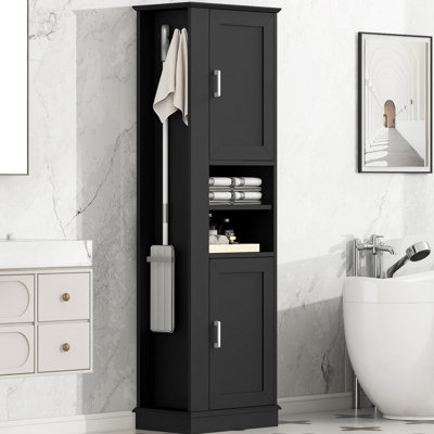 Armoire à linge autoportante 69 po Anadolu avec crochets latéraux
