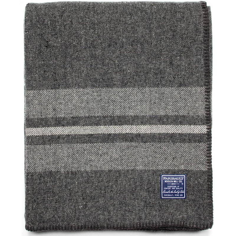 Cabin Collection Hand Woven Blanket, Black, 66" x 96"