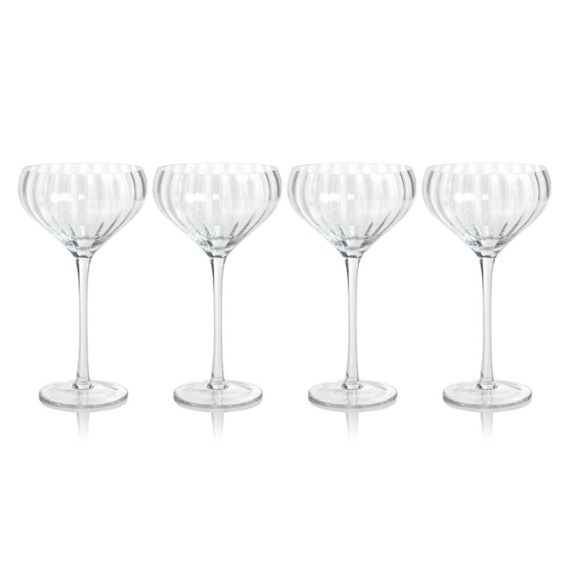 Verres à cocktail Boulder Optic, ensemble de 4, Clair
