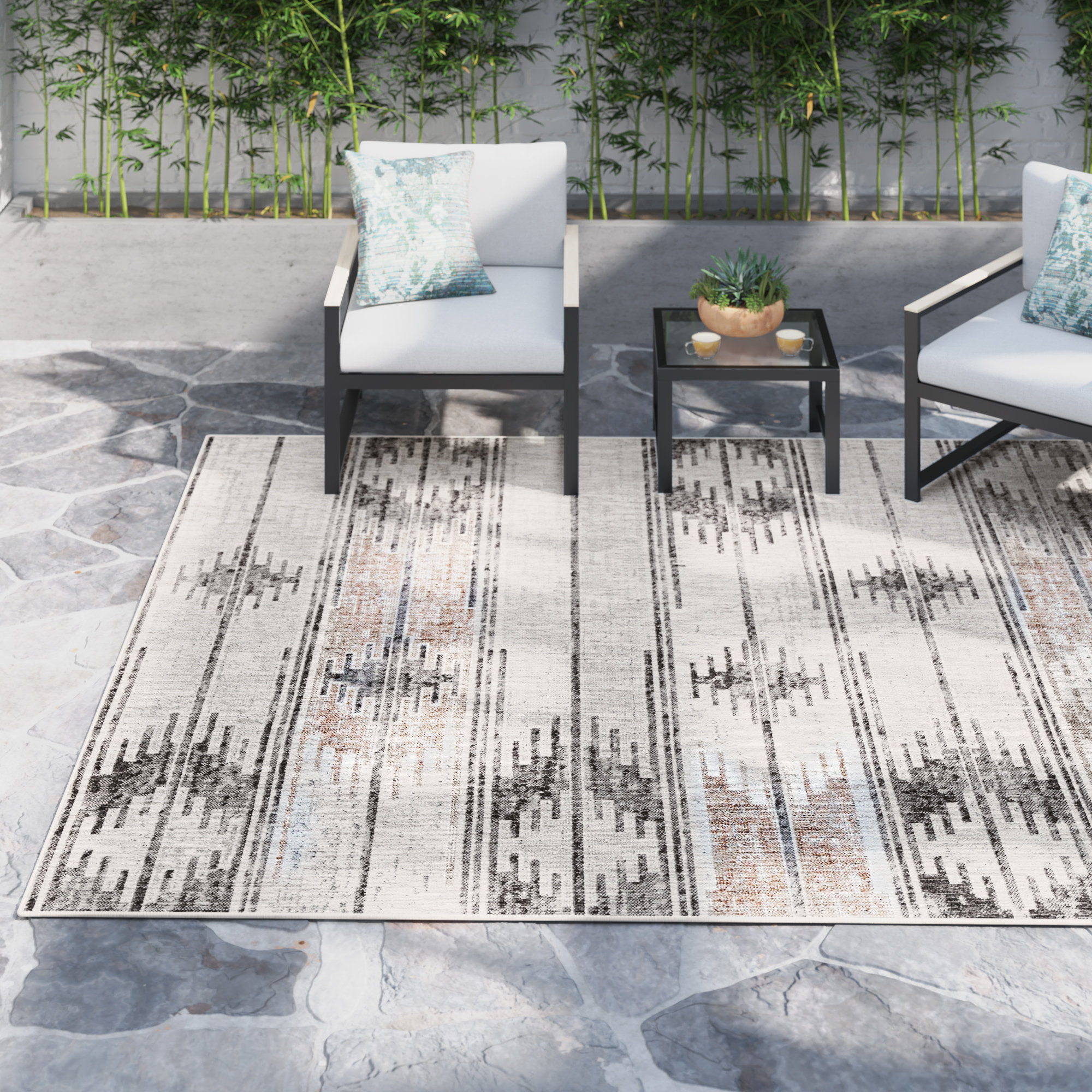 Steelside™ Nikita Southwester Machine Made Power Loom Indoor / Outdoor ...