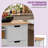  Rolling Kitchen Storage Cart With Shelves And Drawers