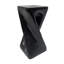 Table d'appoint d'extérieur, table de bout en forme de torsion, table d'appoint décorative, table de tabouret de jardin pour le balcon de la plage, côté piscine, béton léger, texture semblable au bois-1023890269