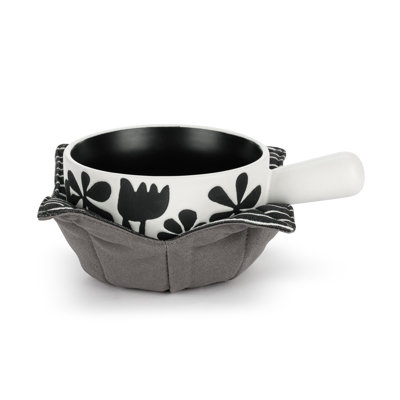 Bold Floral Soup Crock & Bowl Cozy