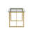 Chuhdary Glass Top Metal Base Dining Table