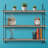 Sorbus 3-Tier Floating Shelf With Metal Brackets, Gray-1607100516