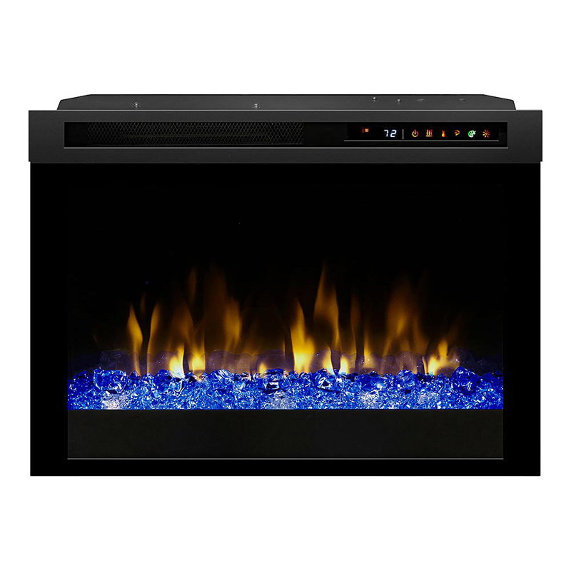 Dimplex Black Electric Fireplace with BTU 5118, 22.8" H x 28" W x 7.9" D