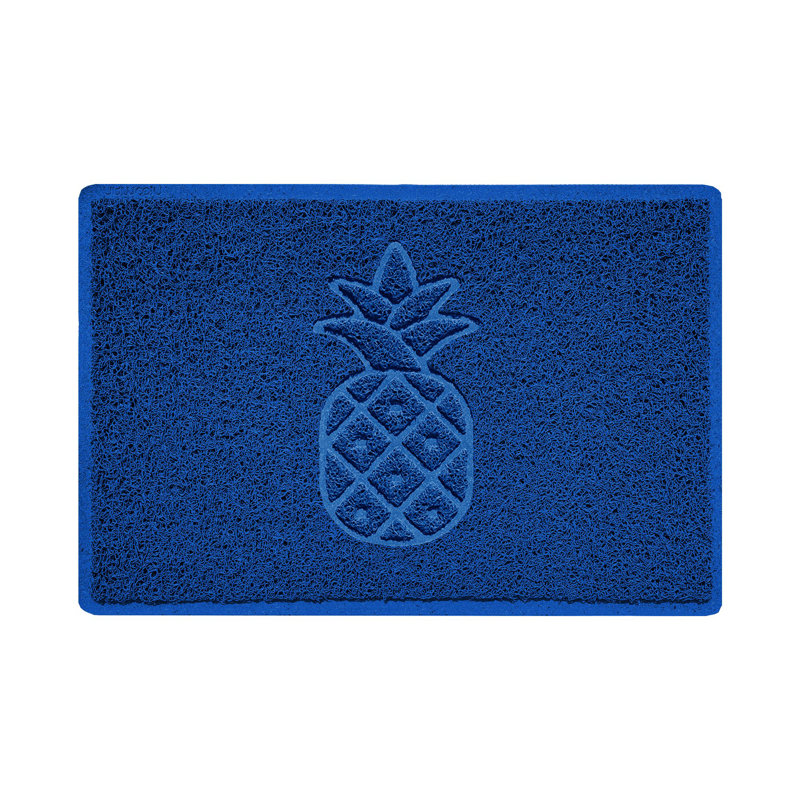 Non-Slip Indoor Doormat, 1.2cm H x 40cm W x 60cm L, Blue