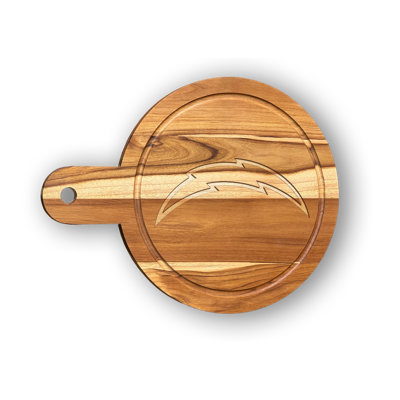 Los Angeles Chargers Lasered Engraved Team Circular Cutting Board