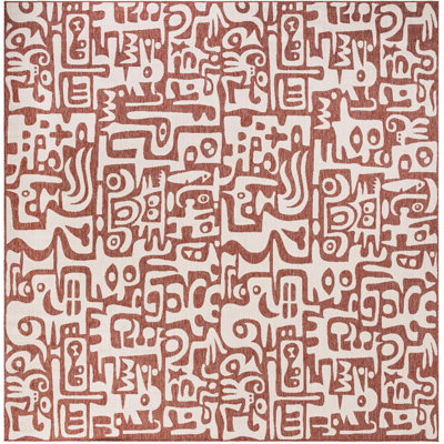 Tapis rouge rouille Aucun