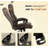 PU Leather Executive Desk Chair With Adjustable Height And Swivel Wheels,High Back Ergonomic Office Chair,For Home And Office