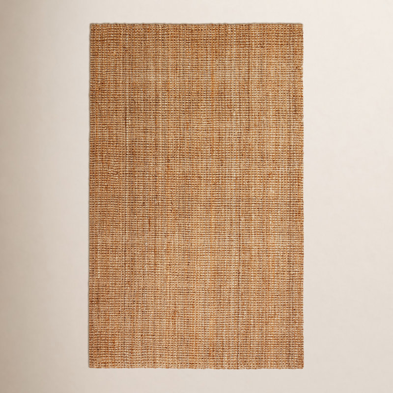 Tapis d'intérieur en jute tissé à la main Asta, Rectangle 10 pi x 14 pi