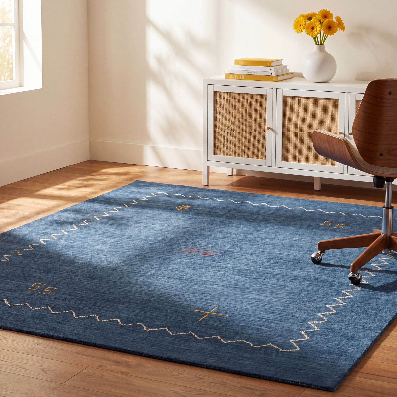 Danforth Hand-Woven Flatweave Wool Rug, Rectangle 8'9" x 12'