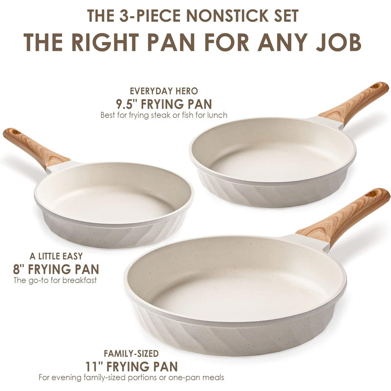 3 - Piece Non-Stick Cookware Set