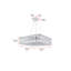 Cadre/lustre carré 12 lumières unique Bratton-23155486