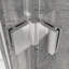 Pivot Shower Doors, 30" W x 72" H Frameless Bi-fold Swing Shower Door,1/4" (6mm) Clear Tempered Glass, Chrome Finish Hardware, Reversible Installation