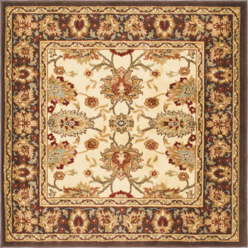 Tapis oriental beige / brun Niles, Carré 4 pi 1 po