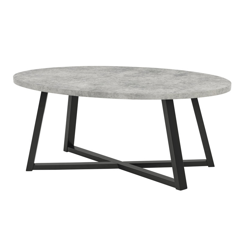 Table basse Marvis Savner, Noir, Gris