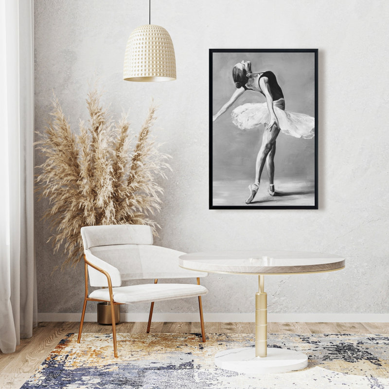 Classic ballet dancer - Framed canvas for sports decor