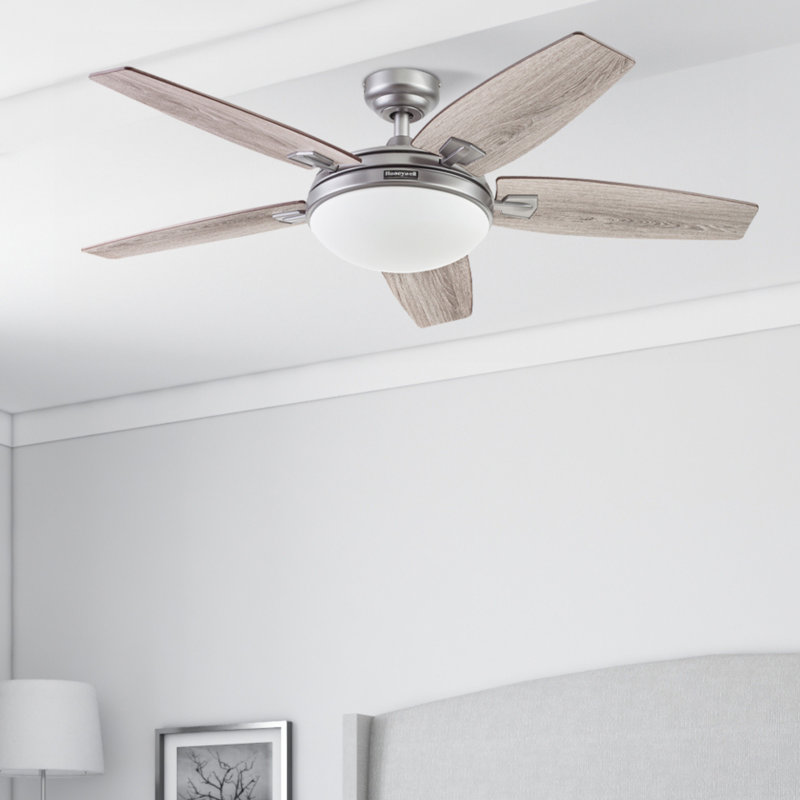 Ensemble de ventilateur de plafond 48 po avec télécommande Carmel, Noir mat
